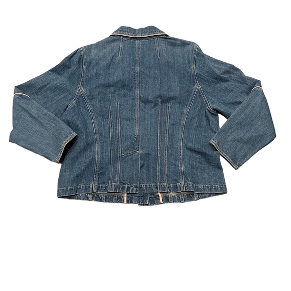 VENEZIA Denim Jean Jacket. Size 14/16. BL/RD5 - Picture 2 of 2